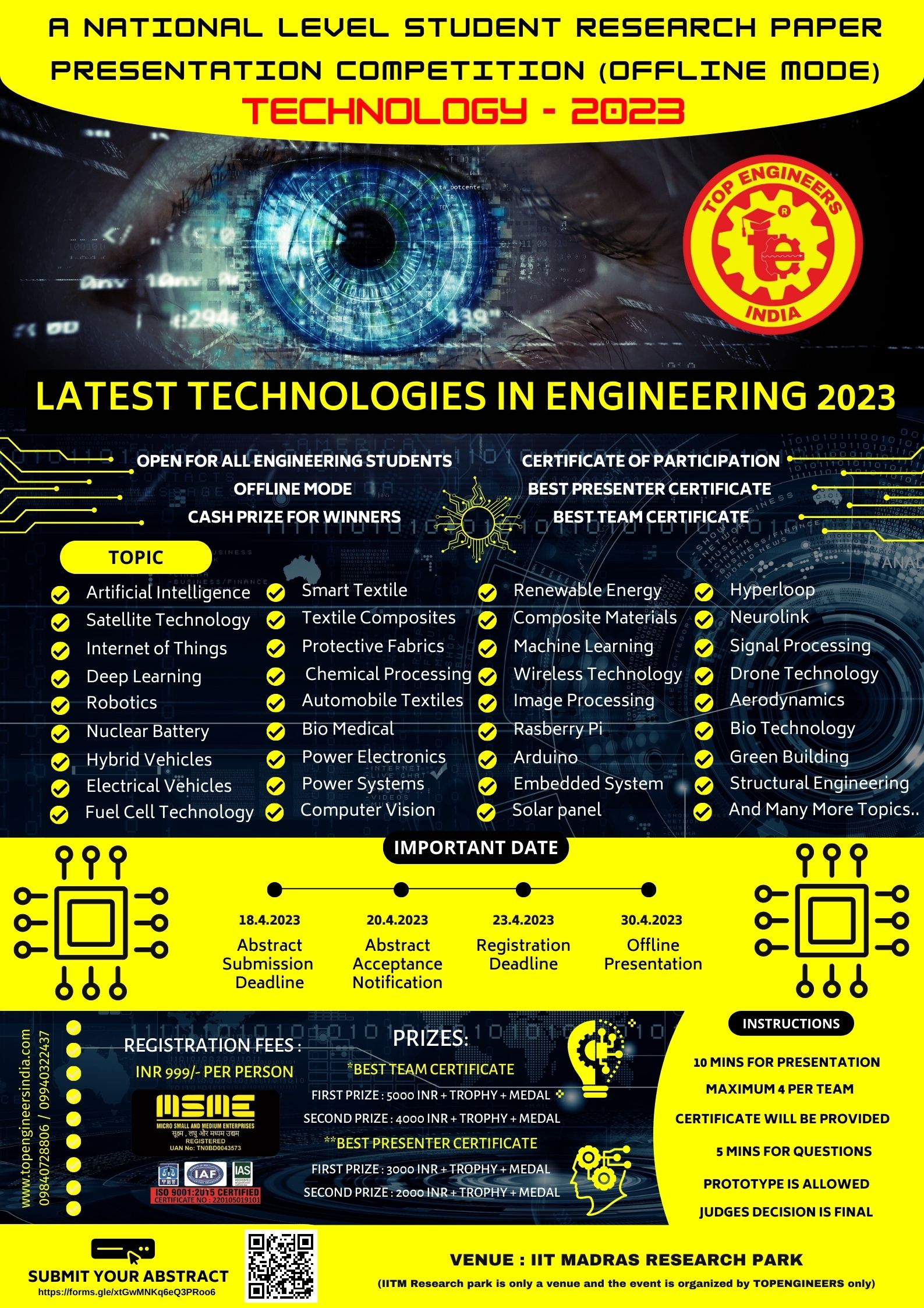 Technology’23 - Research Paper Presentation Competition 2023